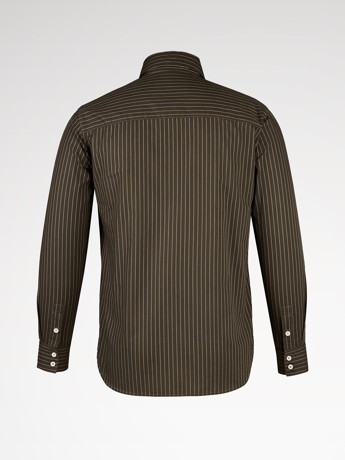 Herren Braun Hochgeschlossen Vorne Hemden