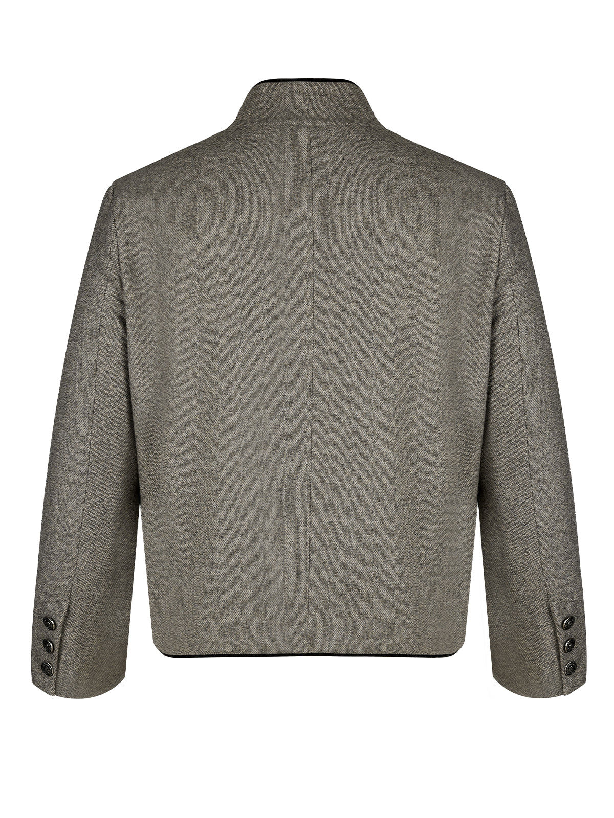 Herren Grau Hochgeschlossen Vorne Janker