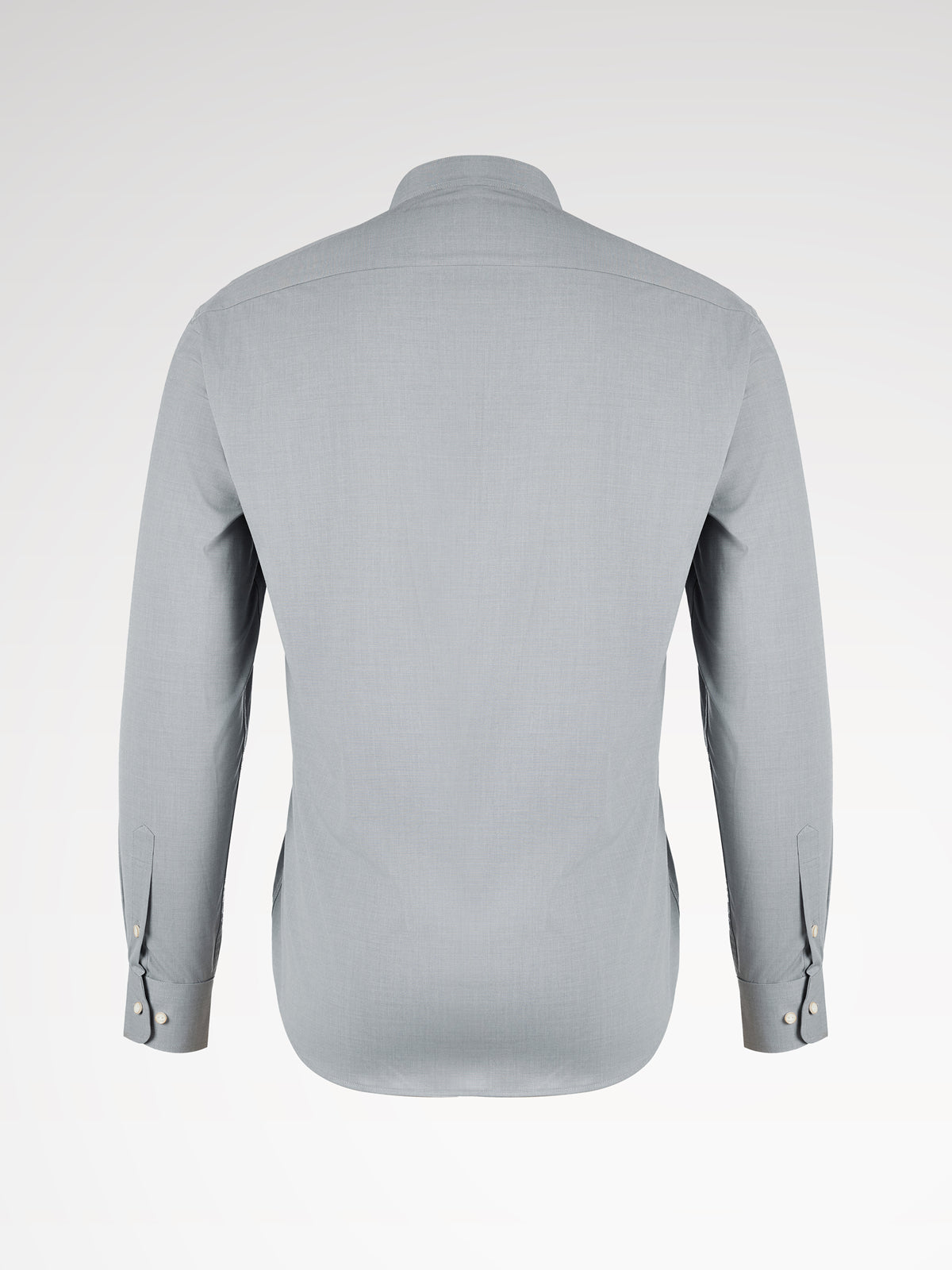 Herren Grau Hochgeschlossen Vorne Hemden