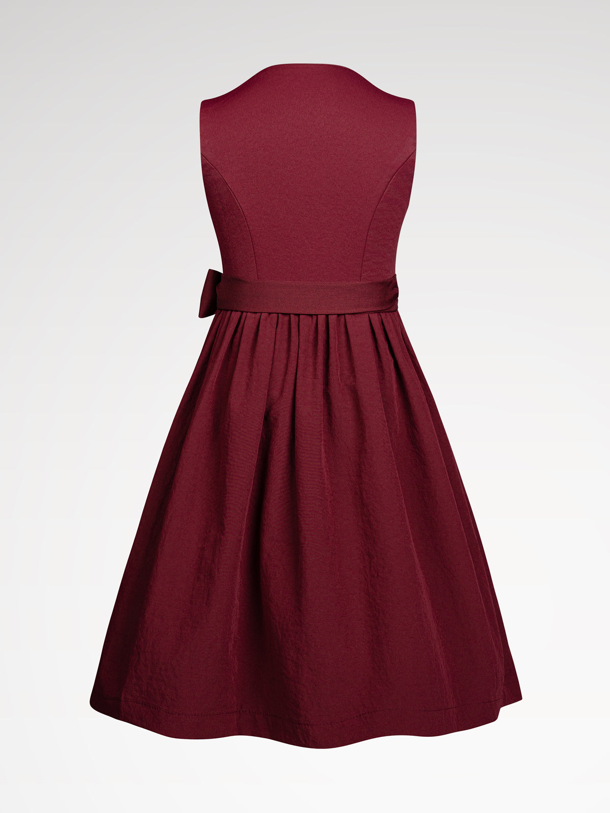 Kinder Rot Gerader Ausschnitt Vorne Dirndl