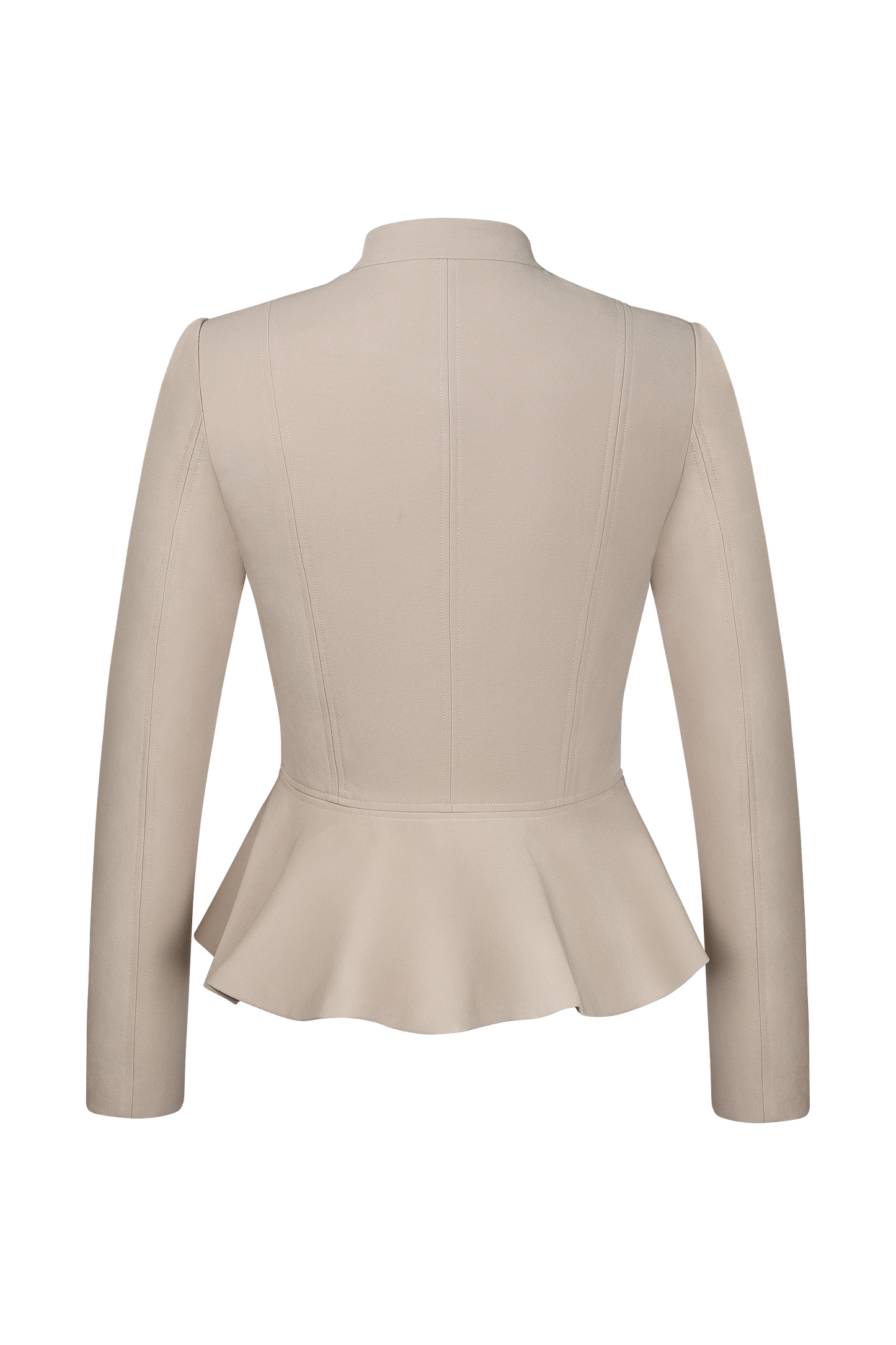 Damen Braun Hochgeschlossen Vorne Strickjacken