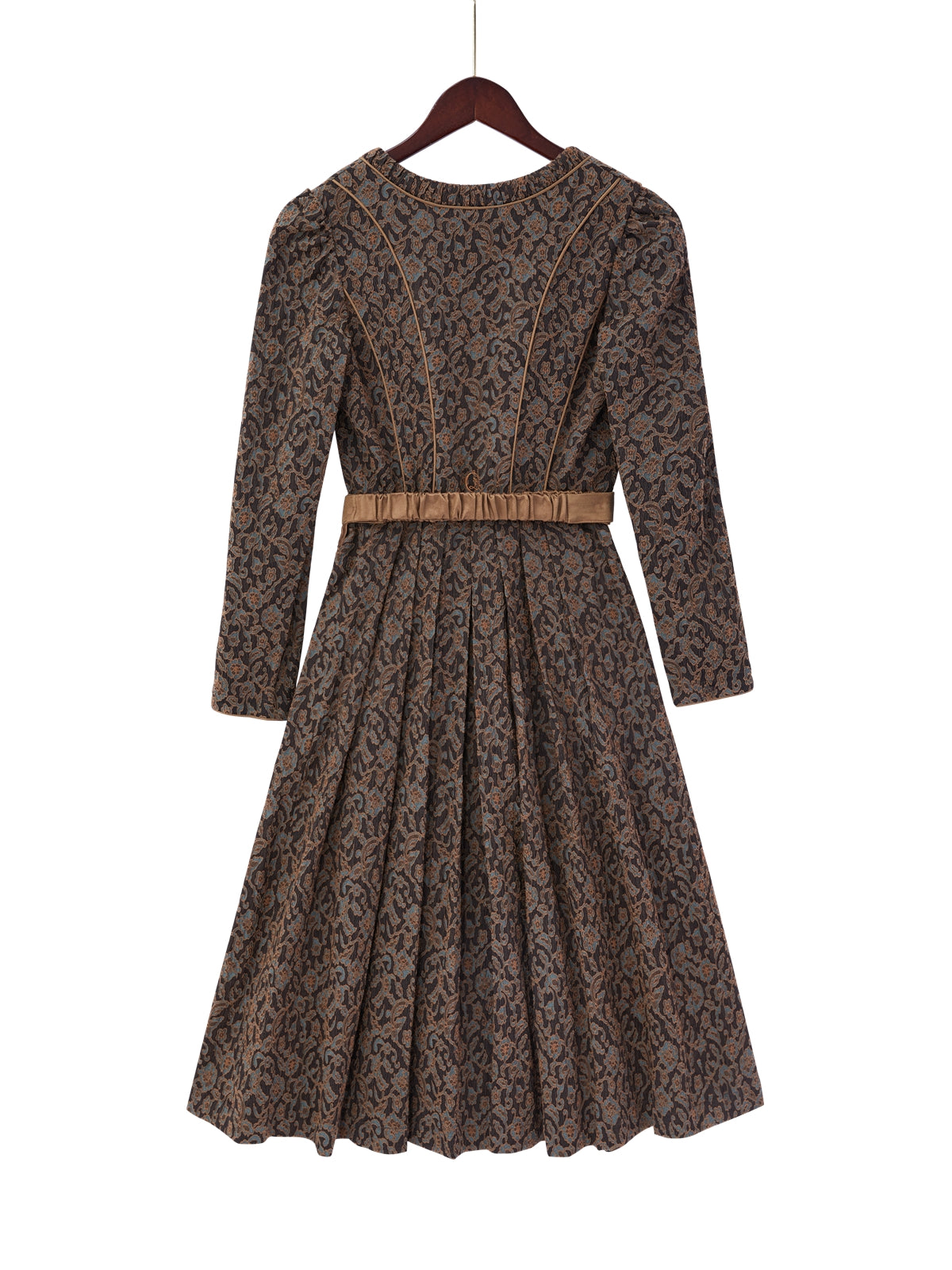 Braun mit Gerader Ausschnitt und Extravagant Dirndl