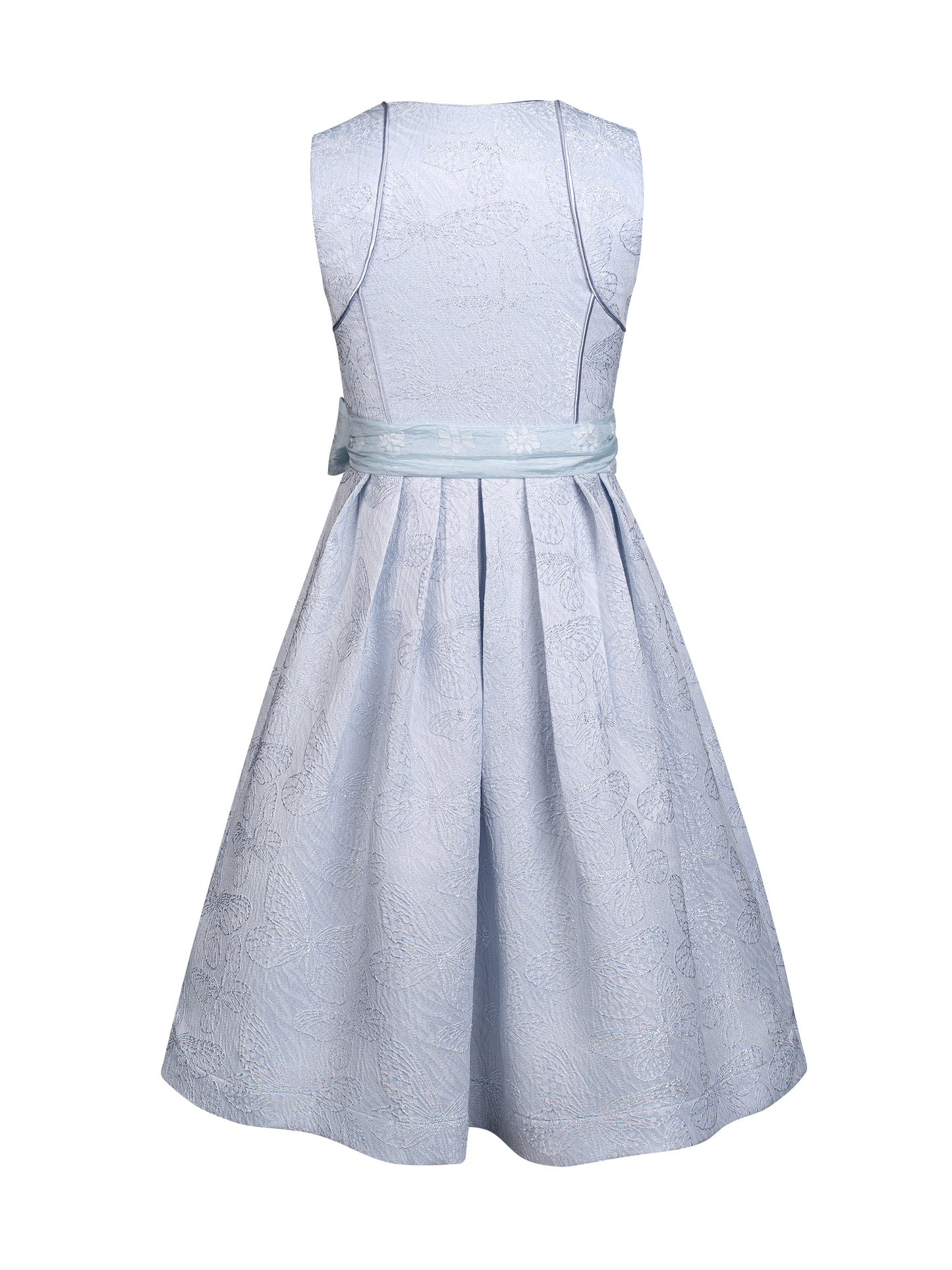 Kinder Blau Gerader Ausschnitt Vorne Dirndl