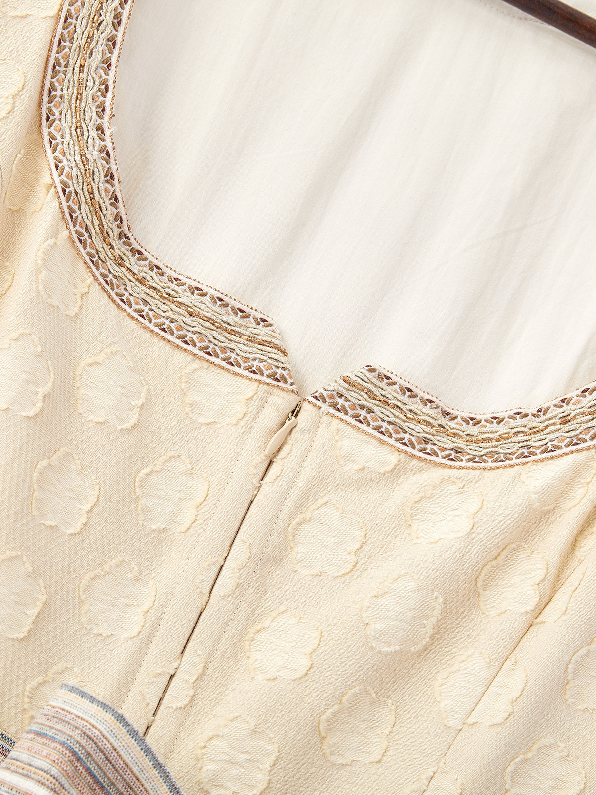 Gelb mit Gerader Ausschnittund Fein Dirndl