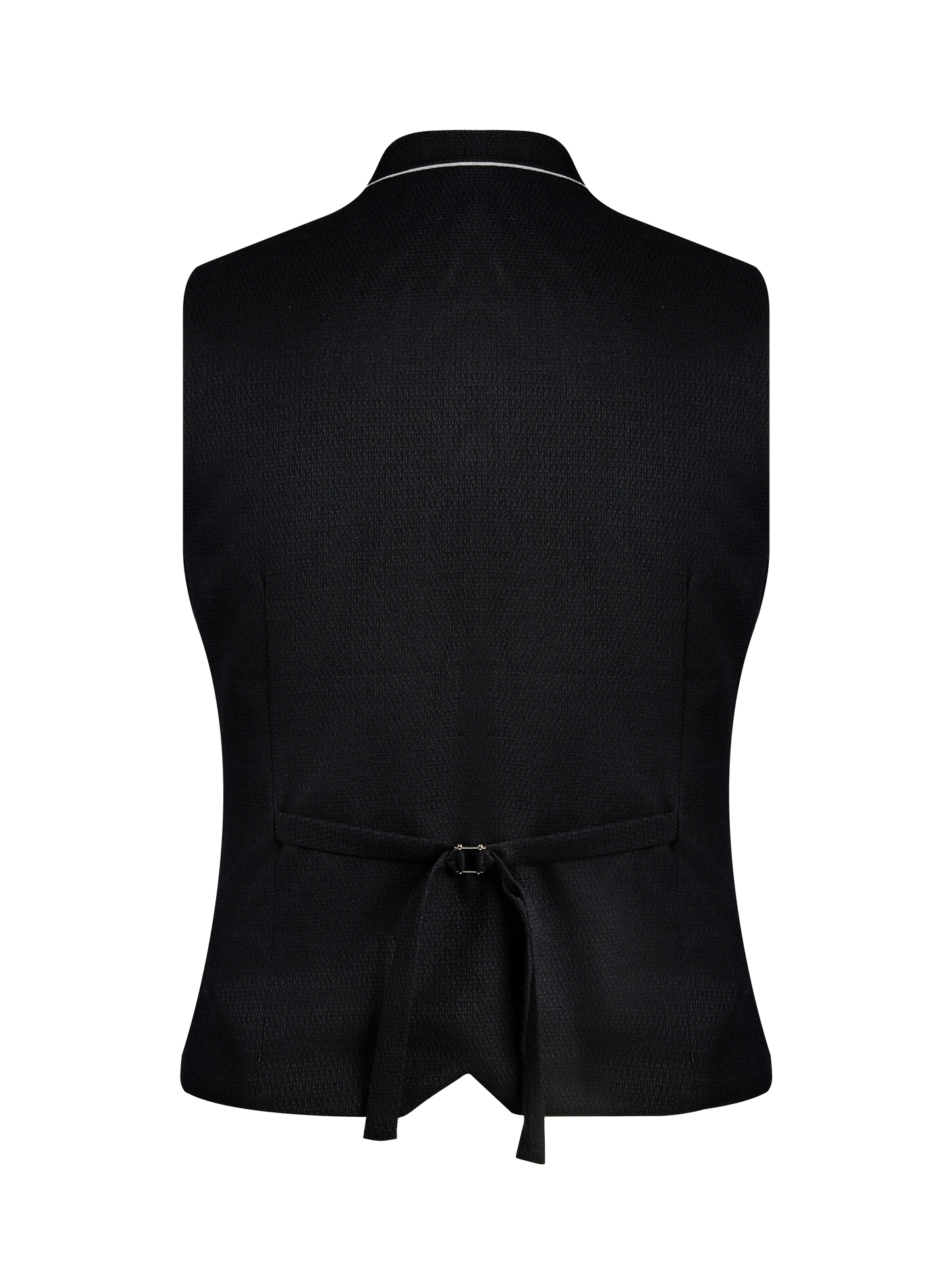 Herren Schwarz Hochgeschlossen Vorne Westen