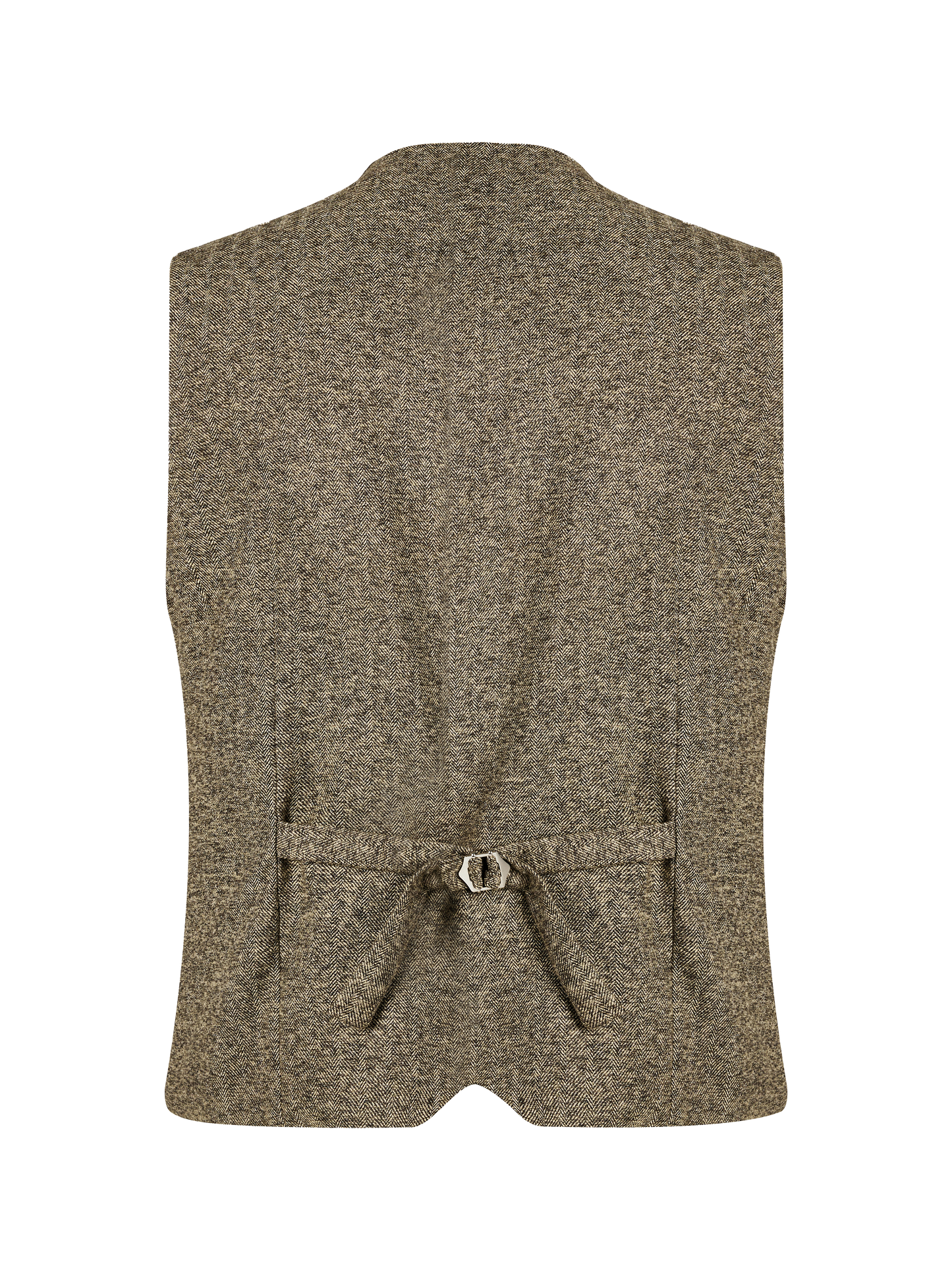 Herren Braun V-Ausschnitt Vorne Westen