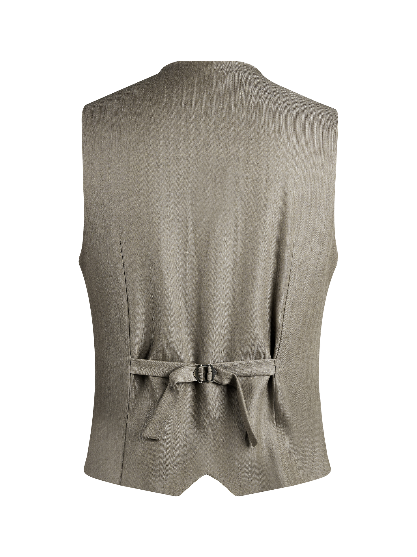 Herren Braun V-Ausschnitt Vorne Westen