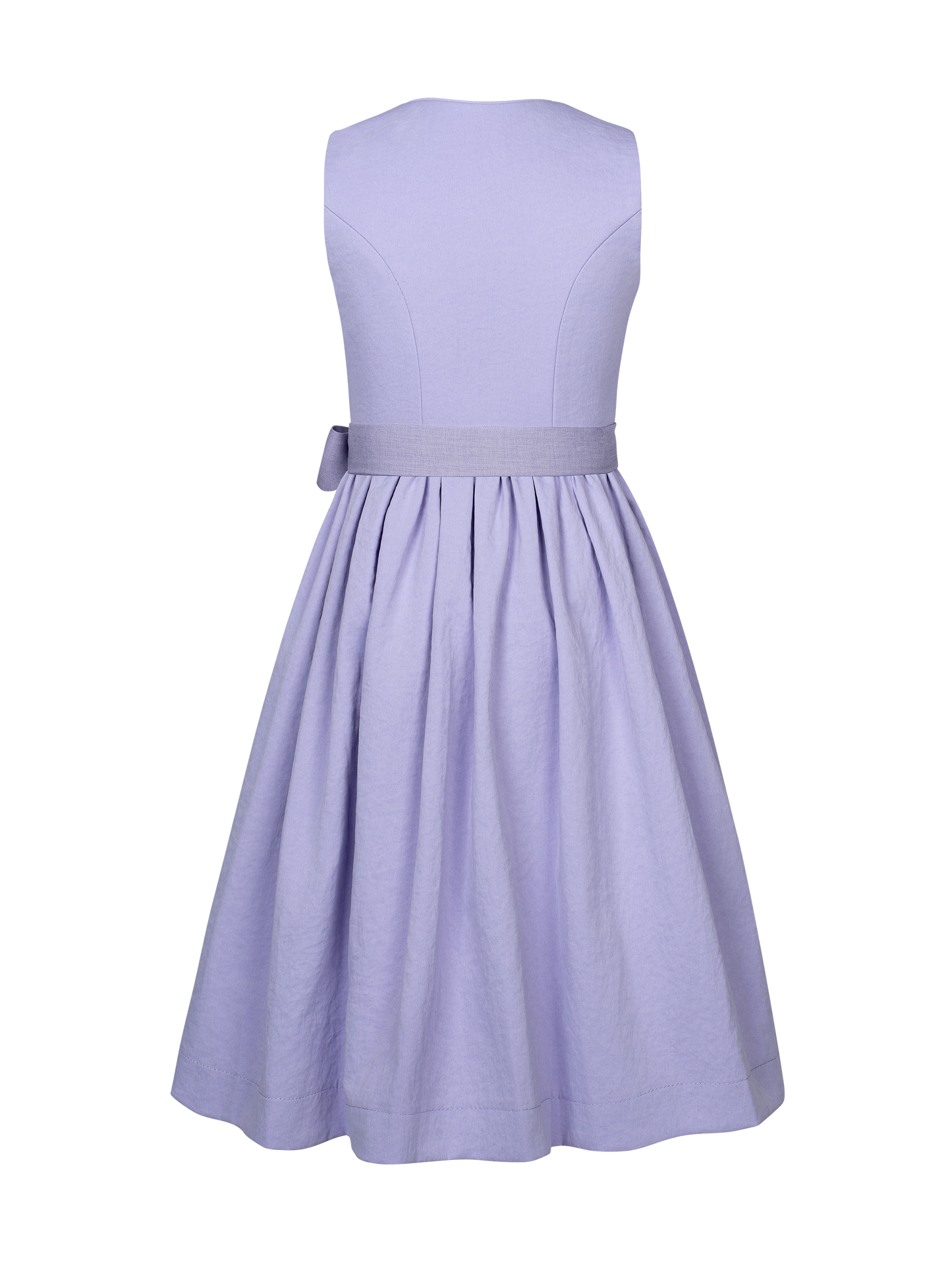 Kinder Lila Gerader Ausschnitt Vorne Dirndl