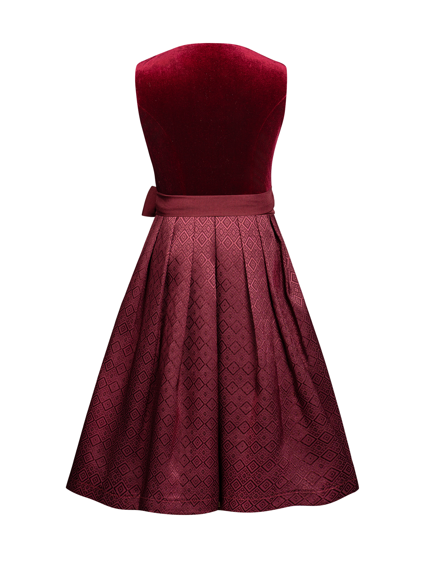 Kinder Rot Herz-Ausschnitt Vorne Dirndl