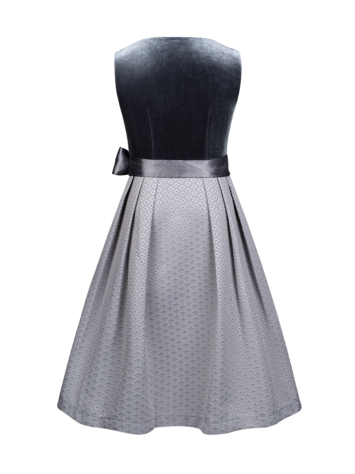 Kinder Grau Gerader Ausschnitt Vorne Dirndl