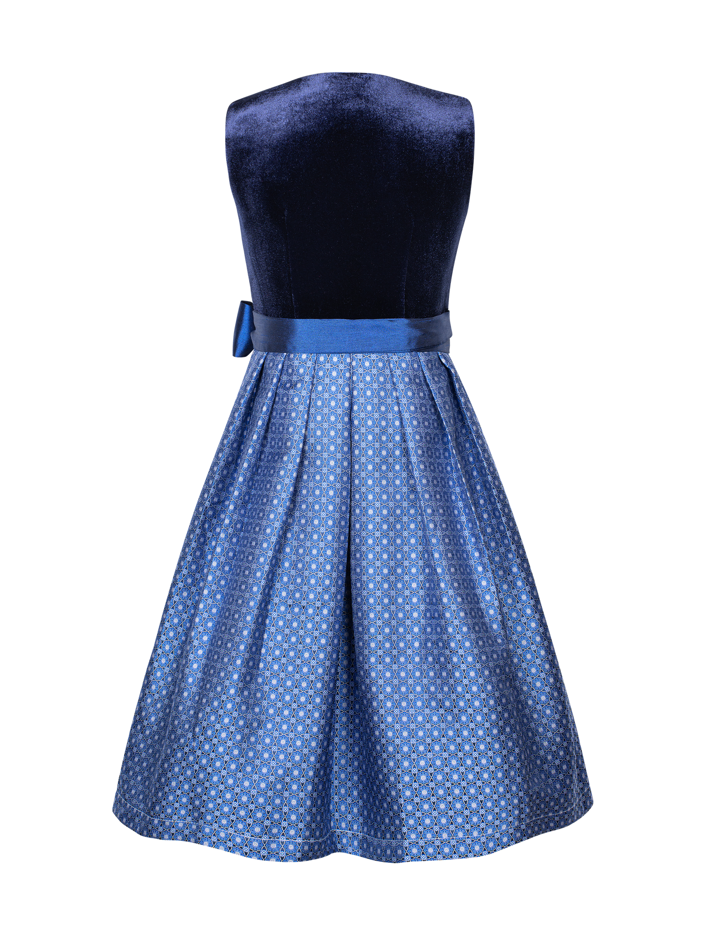 Kinder Blau Gerader Ausschnitt Vorne Dirndl