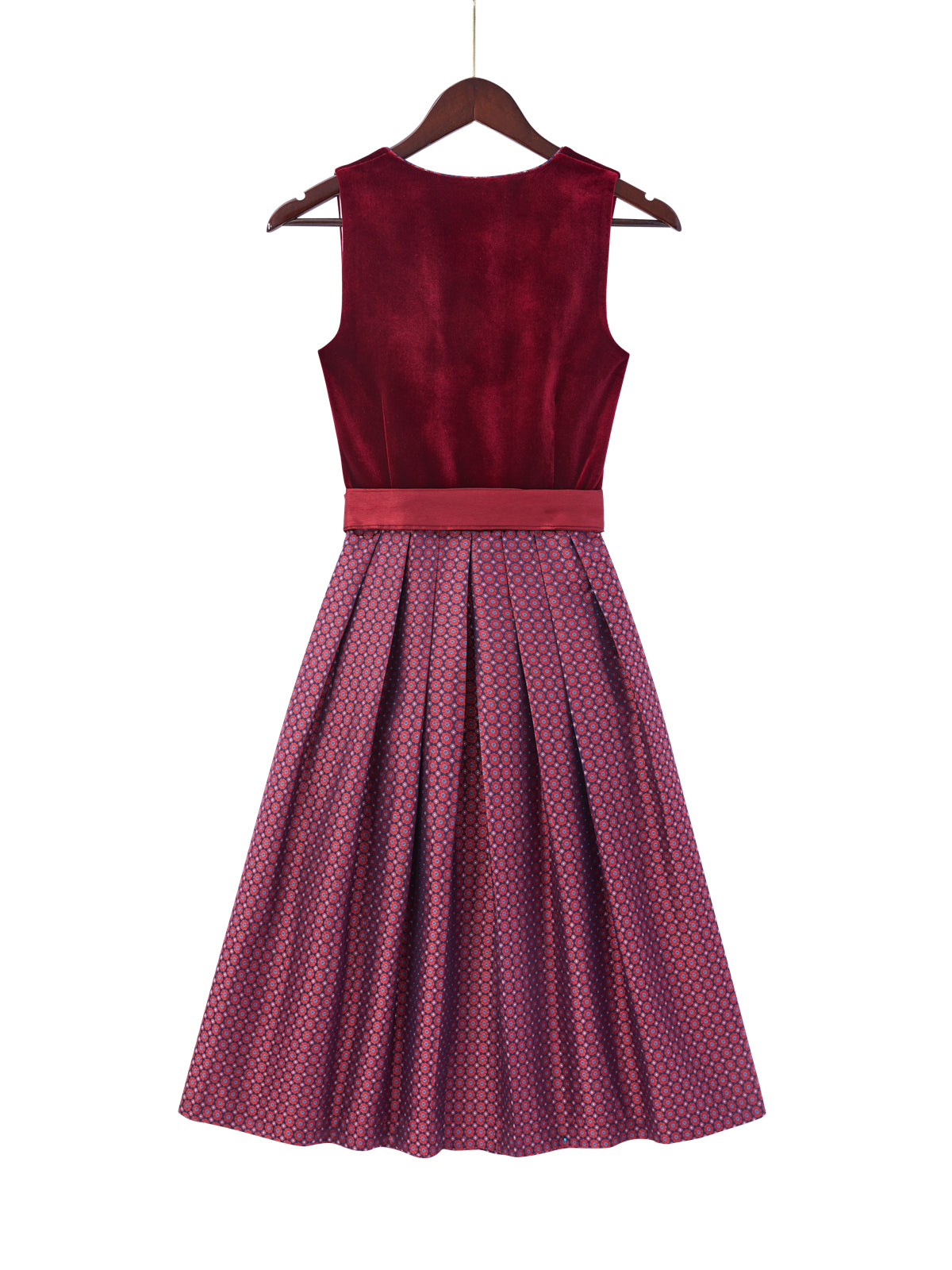 Rot mit Gerader Ausschnittund Charismatisch Dirndl