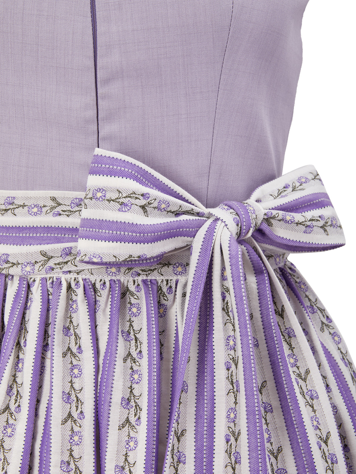 Lila mit Gerader Ausschnittund Handgefertigt Dirndl