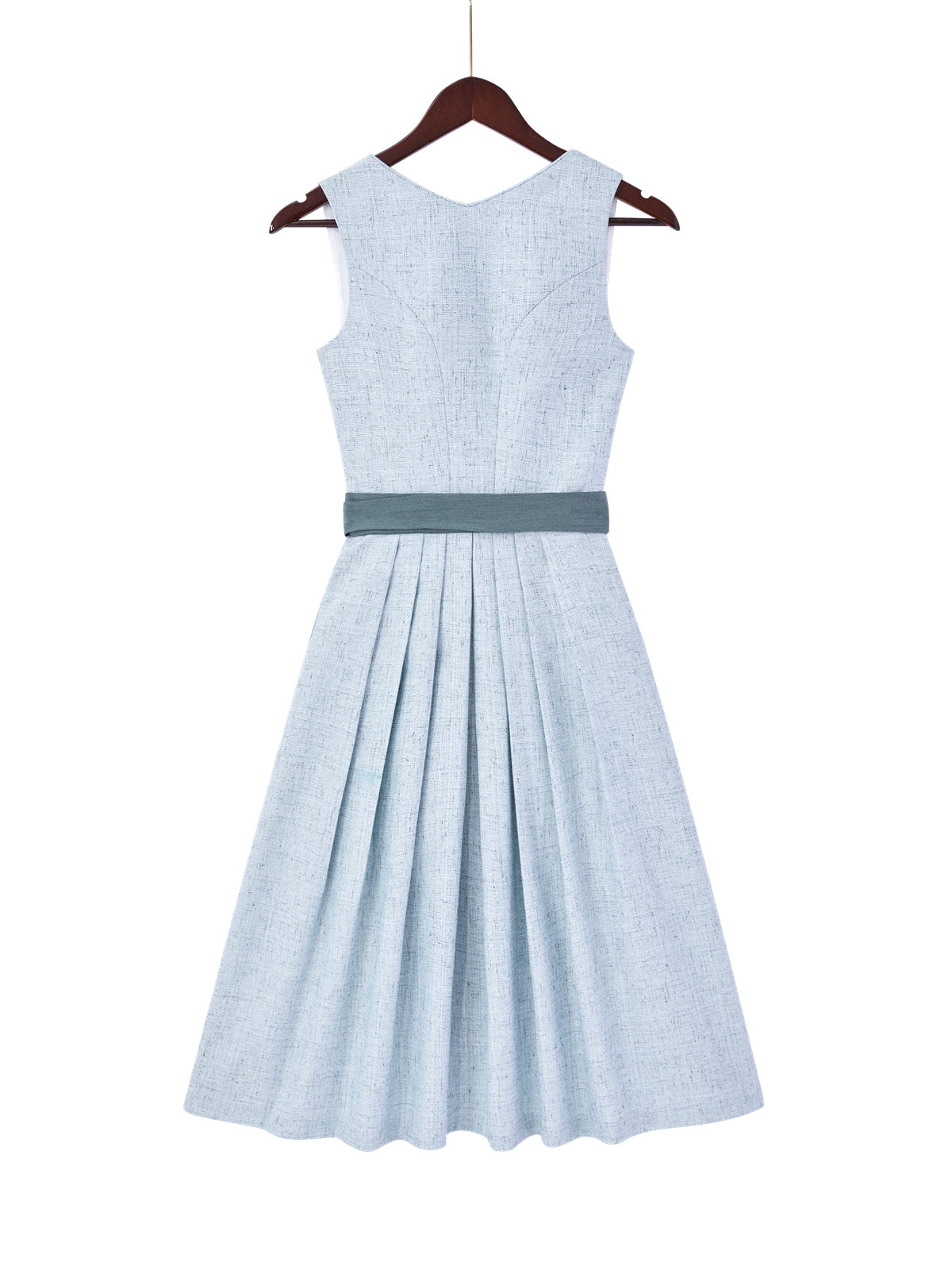 Grün mit Herz-Ausschnittund Detailverliebt Dirndl