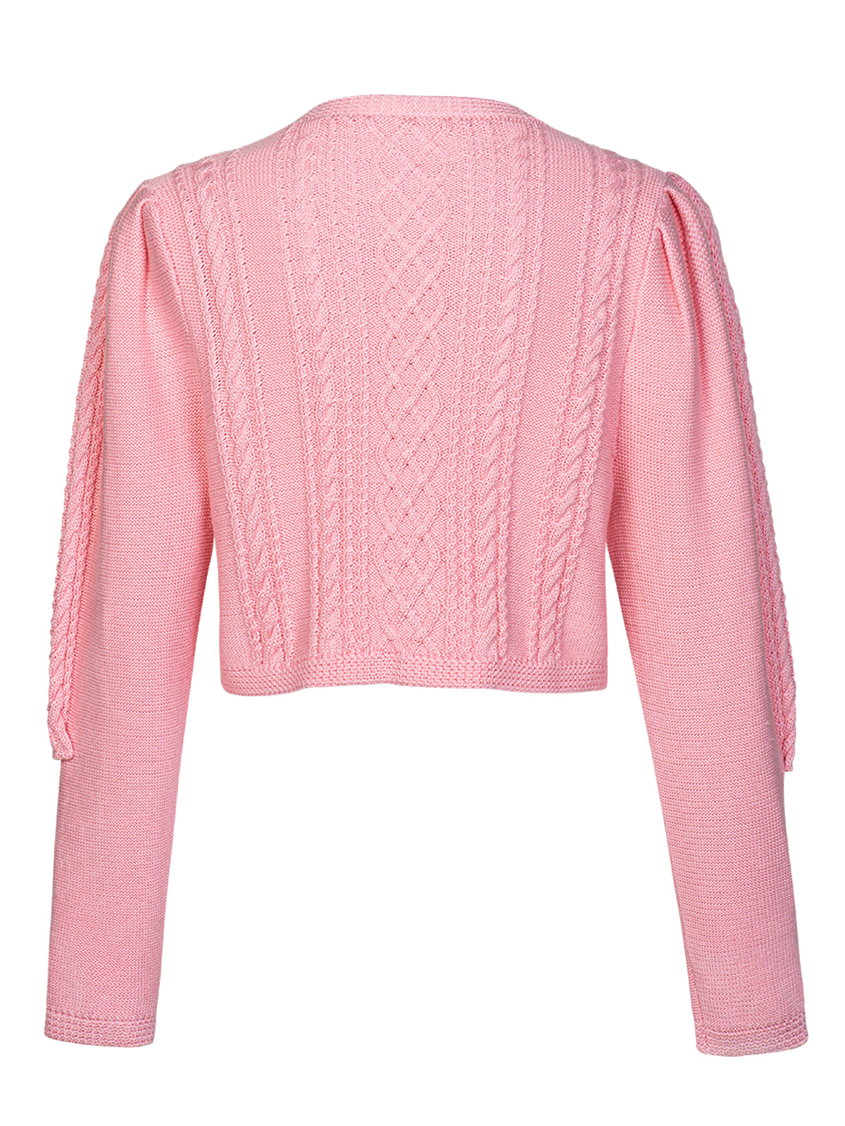 Damen Rosa V-Ausschnitt Vorne Strickjacken