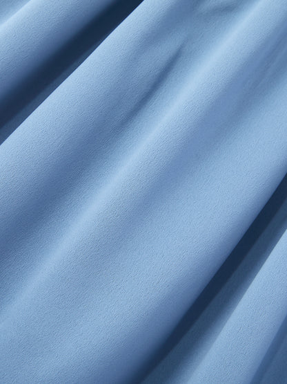 Blau mit Gerader Ausschnitt und Alpen-inspiriert Dirndl