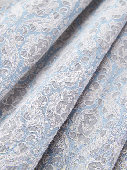 Blau mit Gerader Ausschnitt und Alpen-inspiriert Dirndl