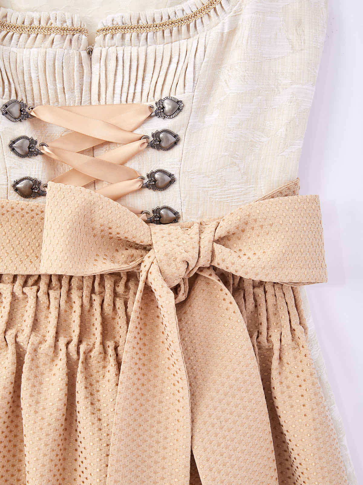 Gelb mit Gerader Ausschnitt und Festlich Dirndl