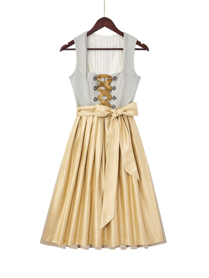 Grün mit Herz-Ausschnittund  Modisch Dirndl