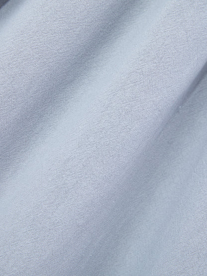 Blau mit Gerader Ausschnittund  Hochwertig Dirndl