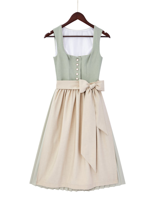 Grün mit Herz-Ausschnitt und Wiesntauglich Dirndl