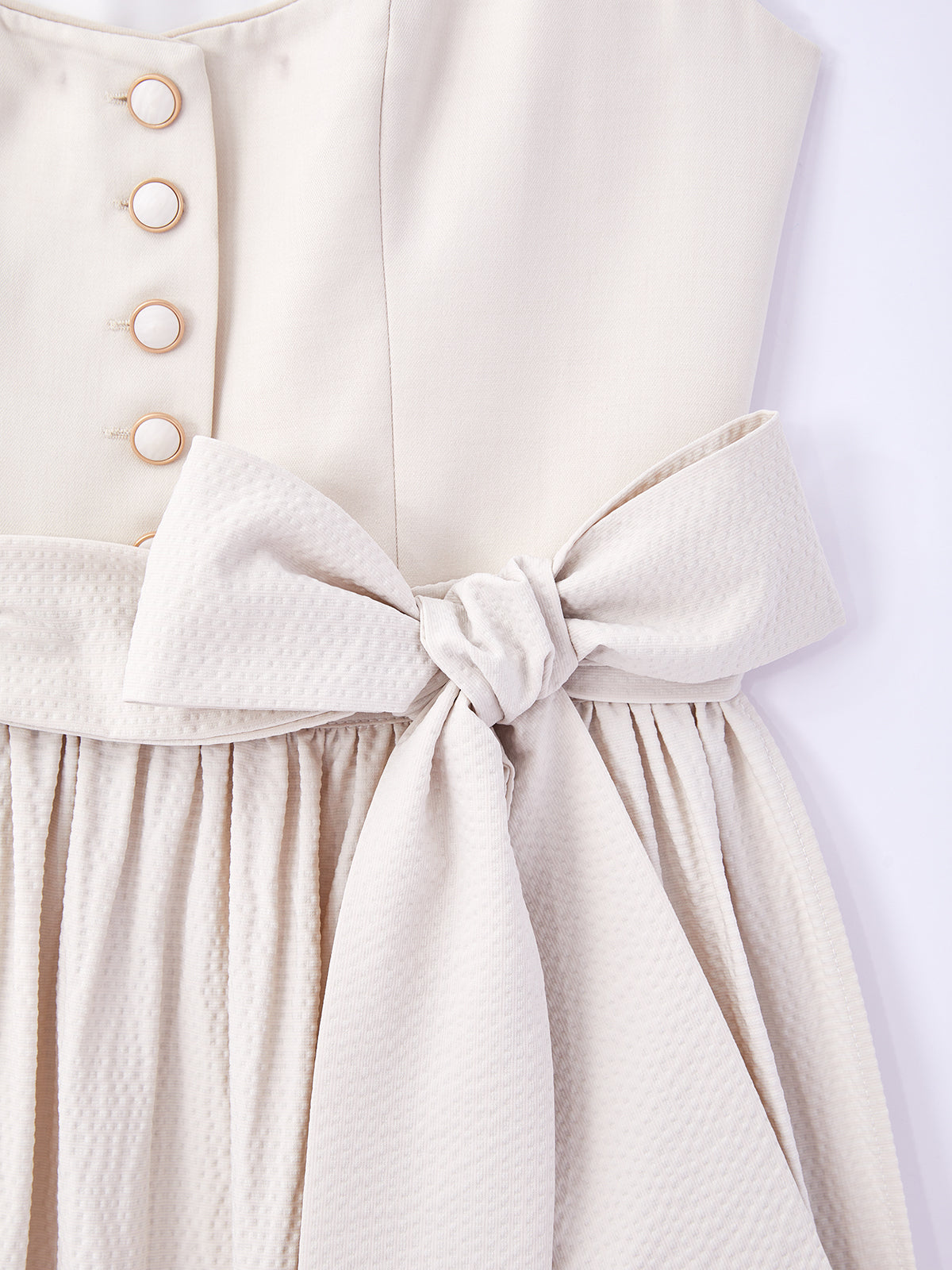Beige mit Gerader Ausschnittund Heimatverbunden Dirndl
