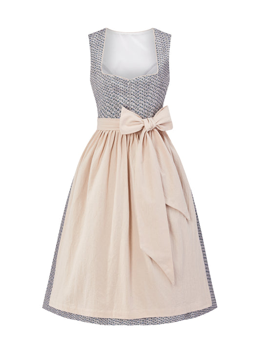 Blau mit Herz-Ausschnittund  Raffiniert Dirndl