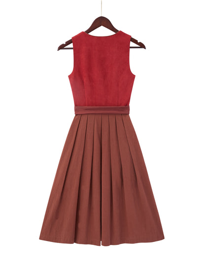 Rot mit Gerader Ausschnitt und Elegant-verspielt Dirndl