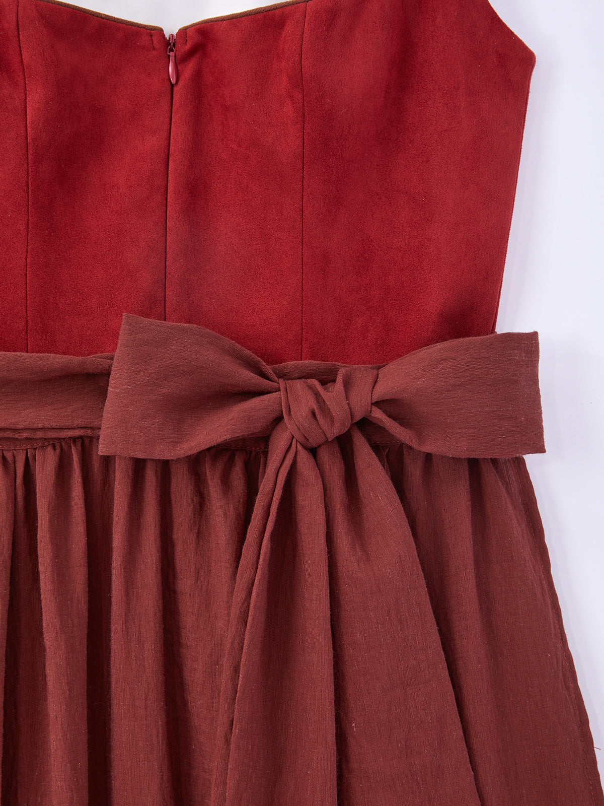 Rot mit Gerader Ausschnitt und Elegant-verspielt Dirndl