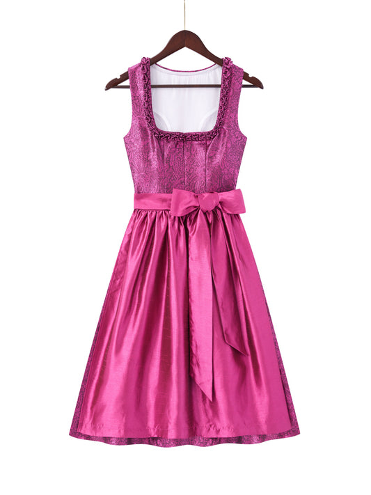 Pink mit Gerader Ausschnittund  Fröhlich Dirndl
