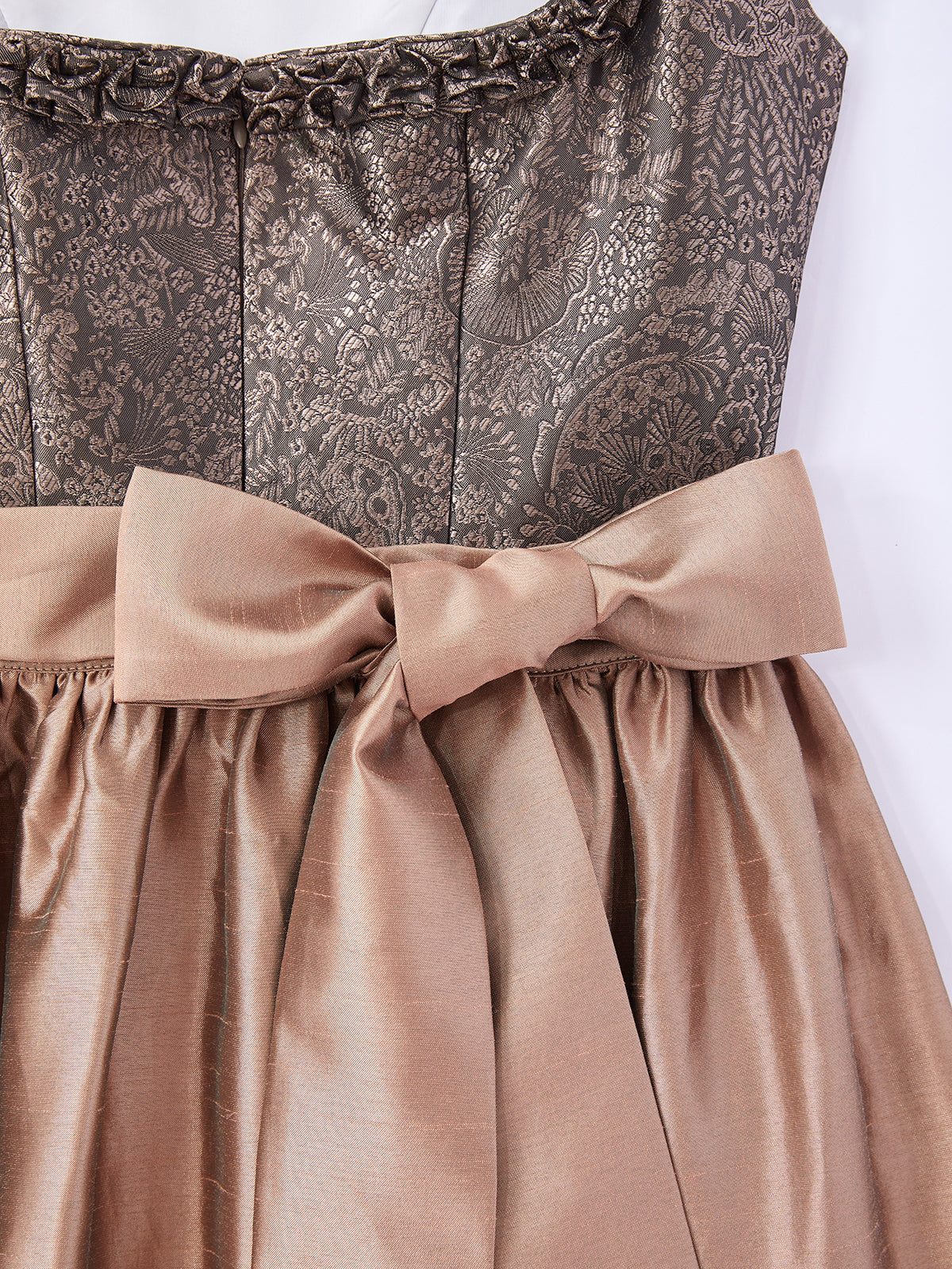 Braun mit Gerader Ausschnittund  Sinnlich Dirndl