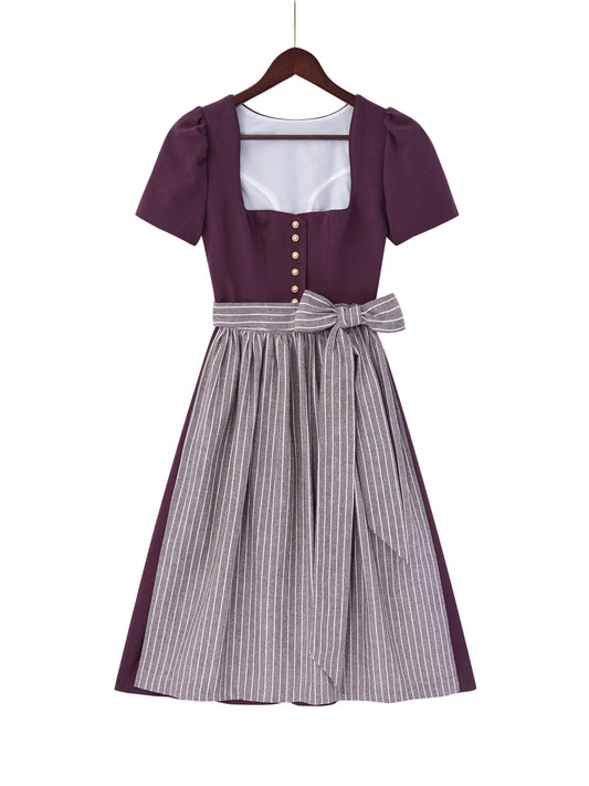 Lila mit Herz-Ausschnitt und Wiesentauglich Dirndl