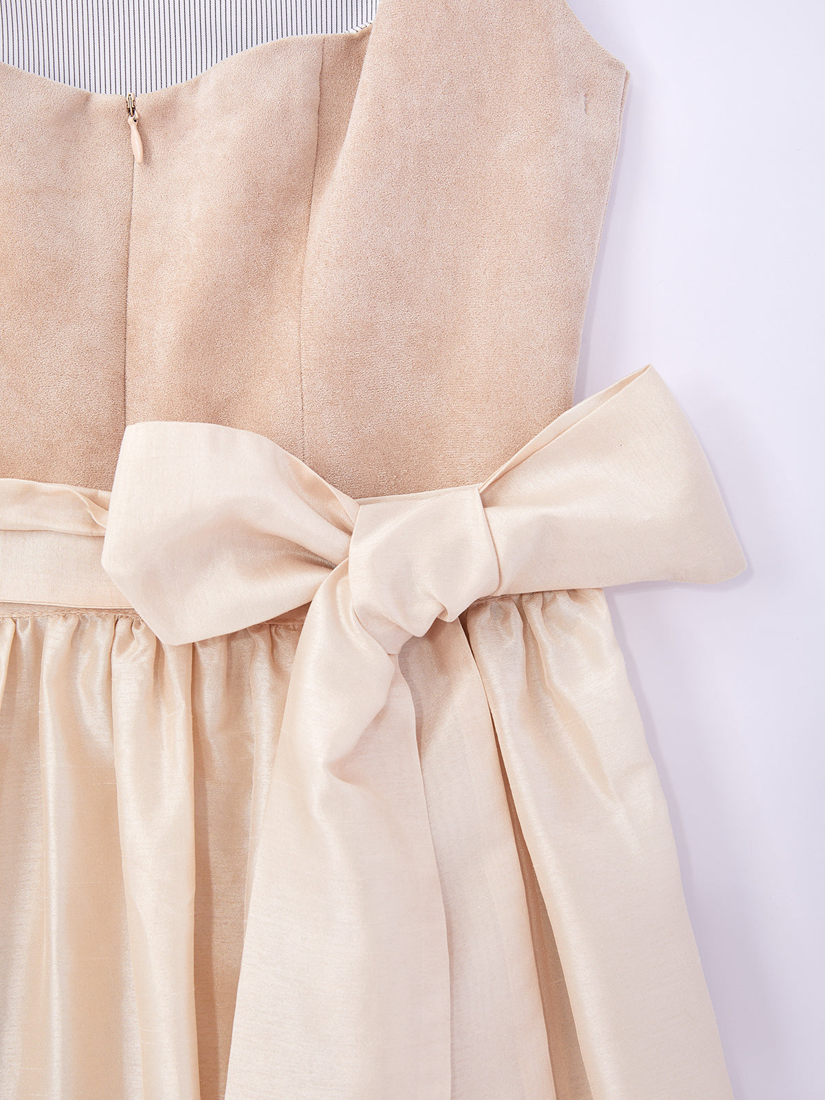 Beige mit Gerader Ausschnittund  Lebendig Dirndl