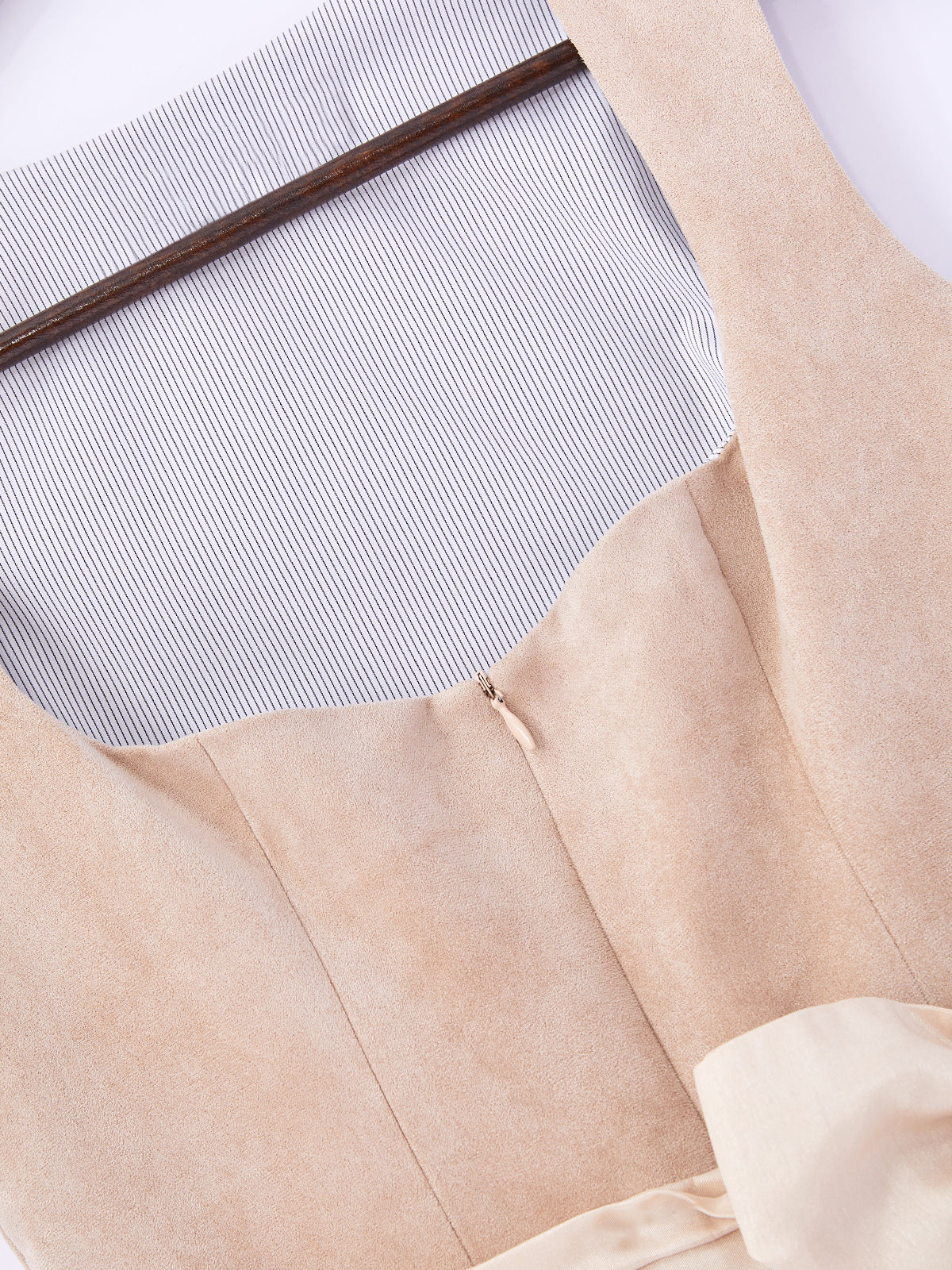 Beige mit Gerader Ausschnittund  Lebendig Dirndl