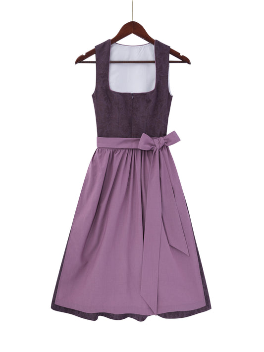 Lila mit Gerader Ausschnitt und Eigenwillig Dirndl