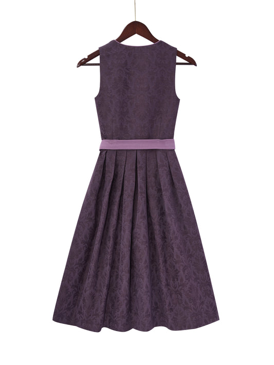 Lila mit Gerader Ausschnitt und Eigenwillig Dirndl