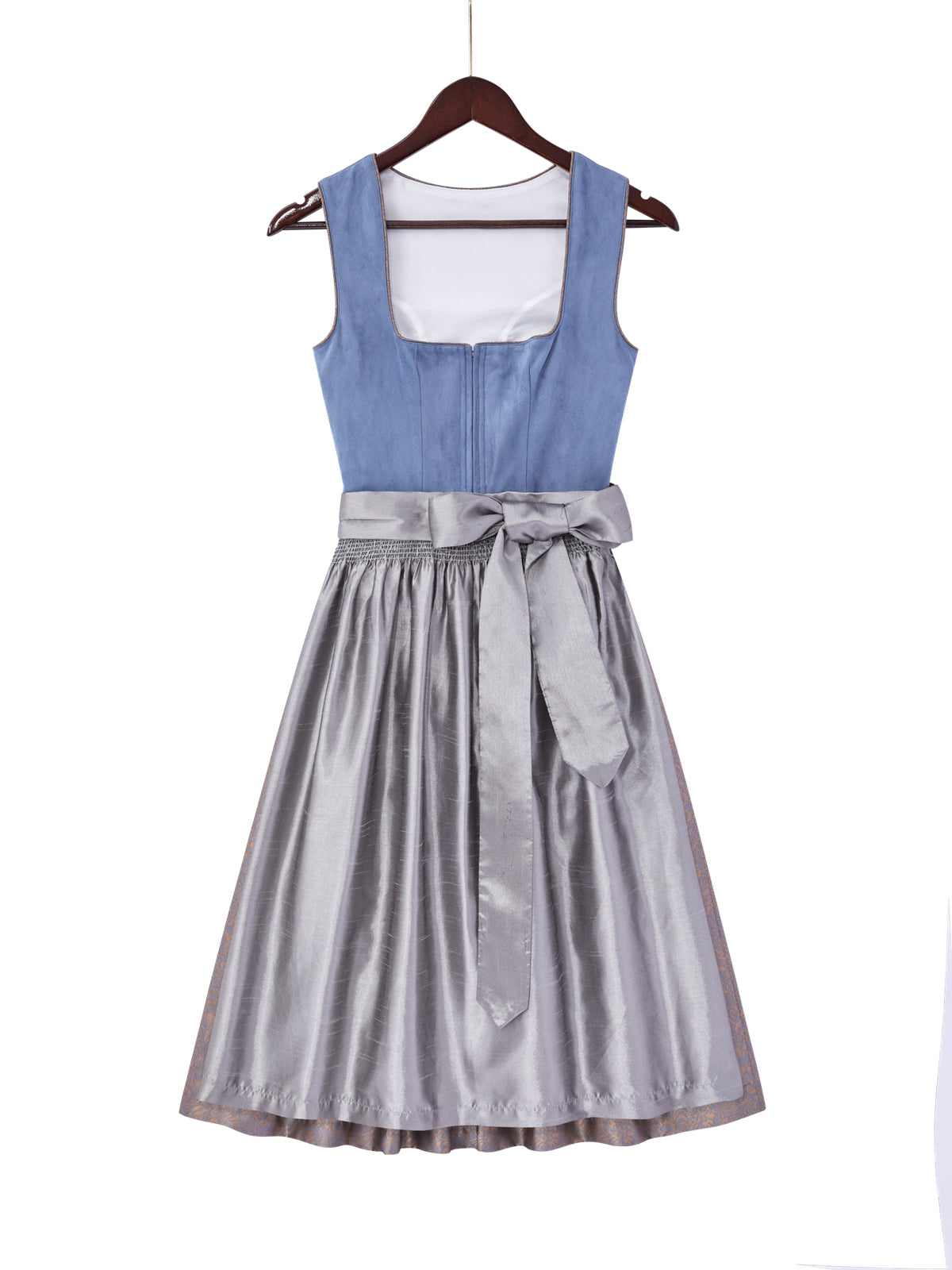 Blau mit Herz-Ausschnittund  Stilgerecht Dirndl