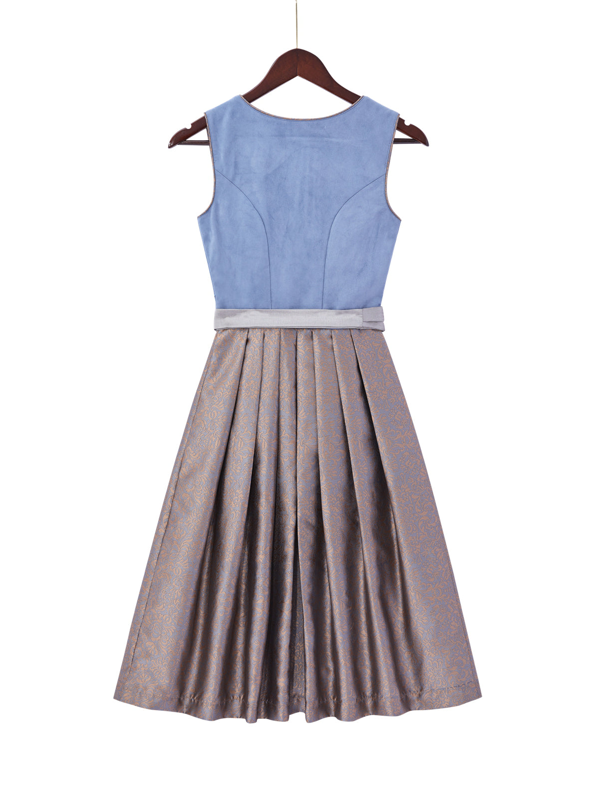 Blau mit Herz-Ausschnittund  Stilgerecht Dirndl